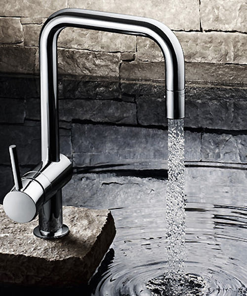 Grohe Minta Chrome Pull-Out Kitchen Sink Mixer Tap with Swivel Spout