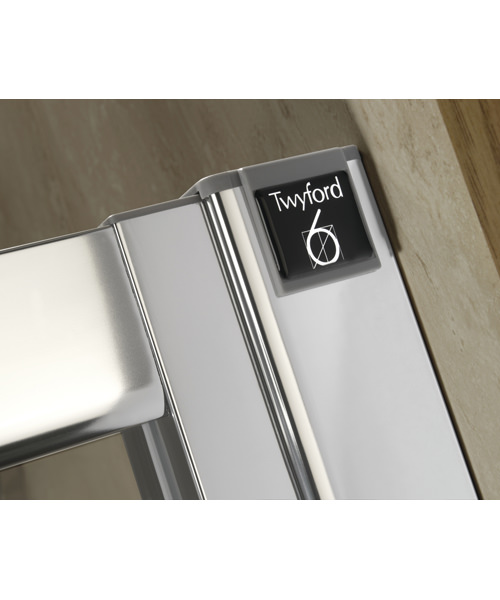 Twyford Geo6 1200 x 900mm Offset Quadrant Shower Enclosure