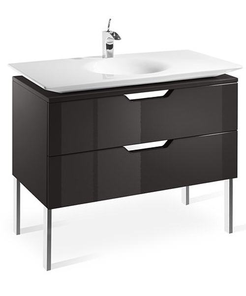 bathroom 800mm vanities Gloss N Unit Base For 800mm Roca Grey Anthracite Kalahari