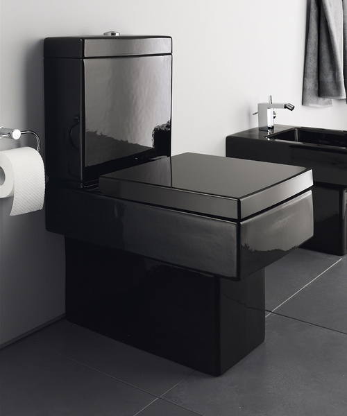 Duravit Vero Black Finish 370 x 630mm Close Coupled Toilet