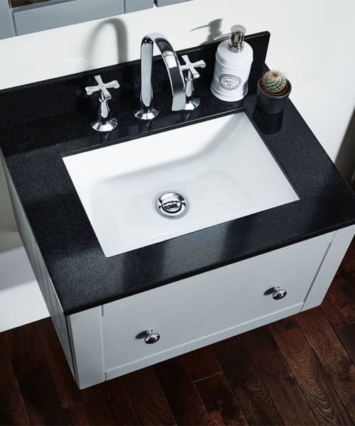 Frontline Holborn 600mm Wall Hung Vanity Unit Frontline Holborn 600mm Wall Hung, 58 Inch White Vanity Unit