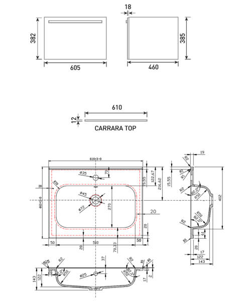 Technical drawing 65017 / FU600