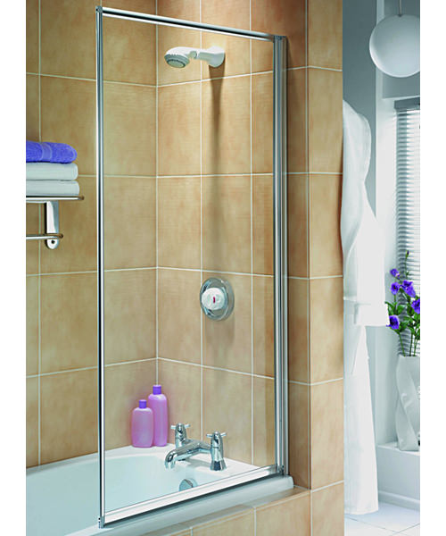 Aqualux Aqua 3 Fully Framed Bath Screen White