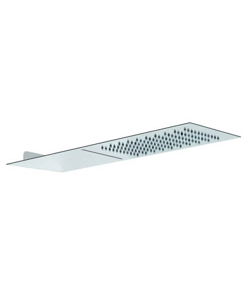 Abode Storm Slimline 3mm Wall Mounted Stainless Steel Showerhead 500mm