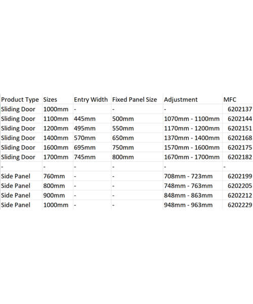 Alternate image of Aqualux Aquarius 6 Clear Glass 1900mm Height Sliding Door