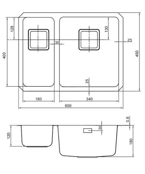 Technical drawing 48766 / QUB3418L/