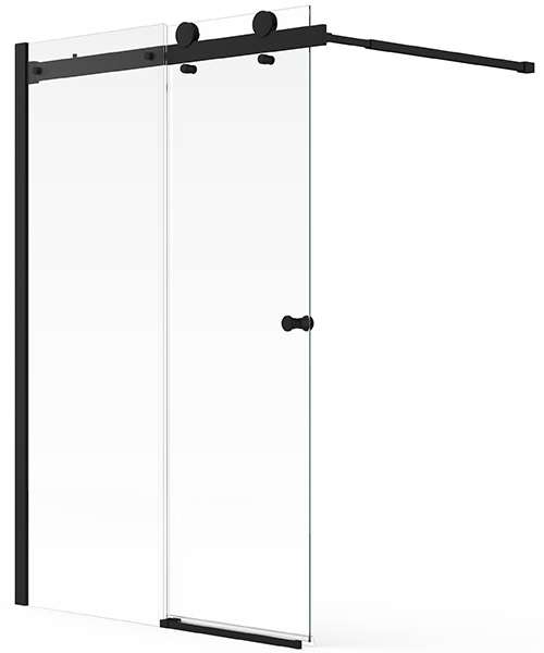 Additional image of Aqualux 1500mm Height 2 Panel Sliding Bath Screen