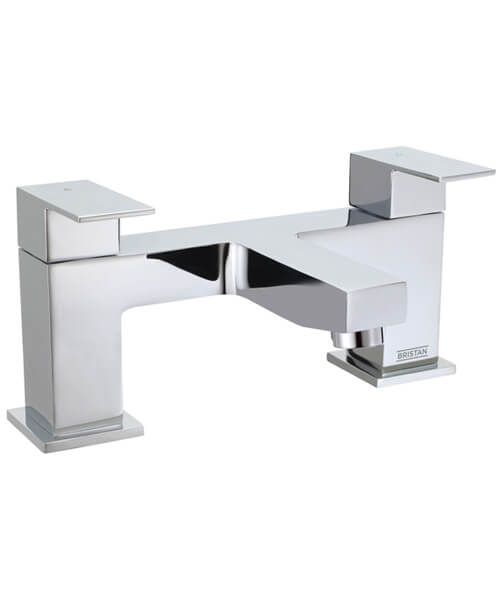 Bristan Qubo Deck Mounted Chrome Finish Bath Mixer Tap