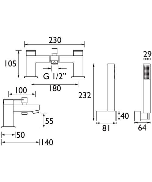 Technical drawing 68307 / QB BF C