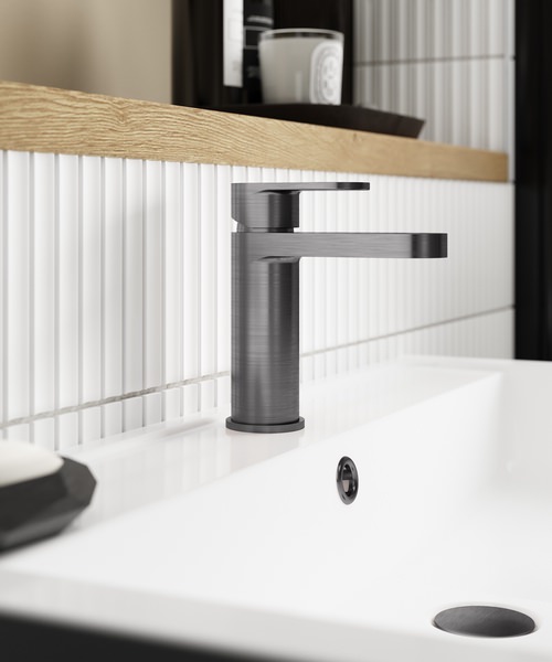 Alternate image of Nuie Binsey Basin Mixer Tap With Push Button Waste