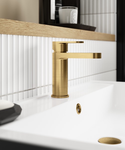 Alternate image of Nuie Binsey Basin Mixer Tap With Push Button Waste