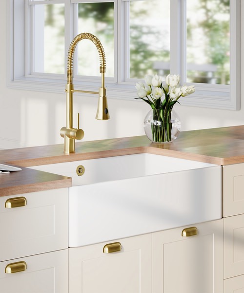 Alternate image of Nuie Butler Single Bowl Traditional Fireclay Sink