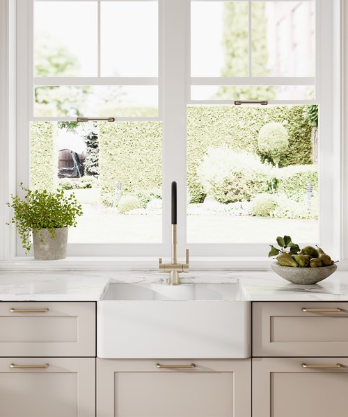 Alternate image of Nuie Butler Single Bowl Fireclay Kitchen Sink White