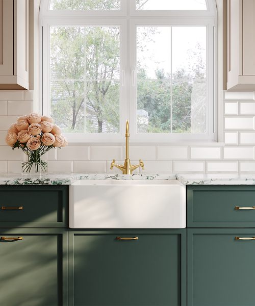 Alternate image of Nuie Butler Single Bowl Fireclay Kitchen Sink White