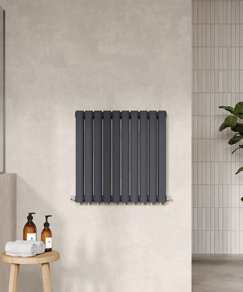 Alternate image of Hudson Reed Revive Double Panel Horizontal Radiator 600mm High