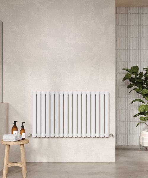 Alternate image of Hudson Reed Revive Double Panel Horizontal Radiator 600mm High
