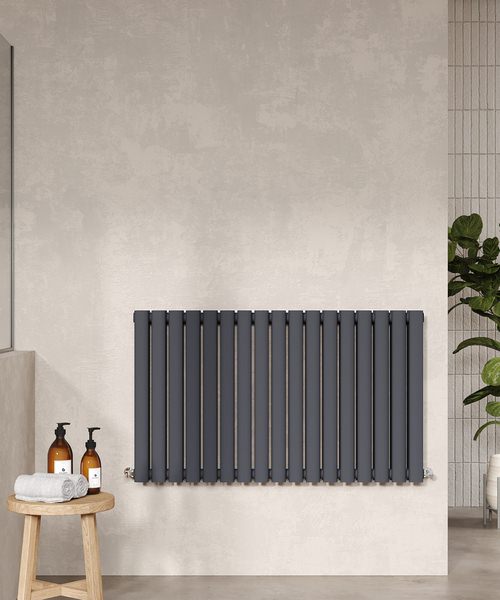 Alternate image of Hudson Reed Revive Double Panel Horizontal Radiator 600mm High