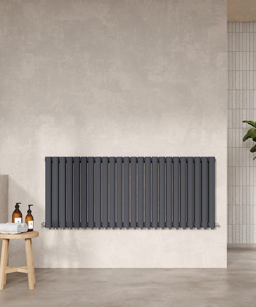 Alternate image of Hudson Reed Revive Double Panel Horizontal Radiator 600mm High