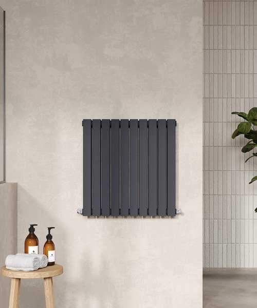 Alternate image of Hudson Reed Sloane Double Panel Horizontal Radiator 600mm High