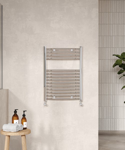 Alternate image of Nuie 500mm Wide Curved Heated Towel Rail