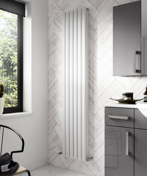 Alternate image of Hudson Reed Revive 354 x 1800mm Double Panel Vertical Designer Radiator