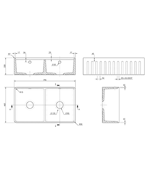 Technical drawing 72981 / BUF181AF32D