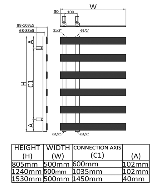 Technical drawing 9080 / RND-FR508A