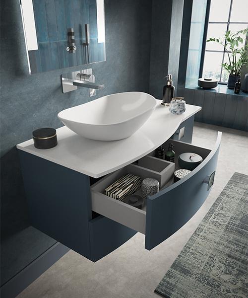 Additional image of Hudson Reed Sarenna 1012 x 448mm Wall-Hung Cabinet With Worktop