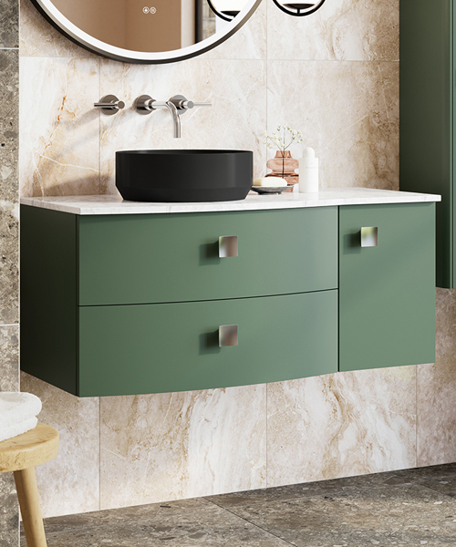 Alternate image of Hudson Reed Sarenna 1012 x 448mm Wall-Hung Cabinet With Worktop