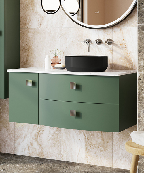 Alternate image of Hudson Reed Sarenna 1012 x 448mm Wall-Hung Cabinet With Worktop