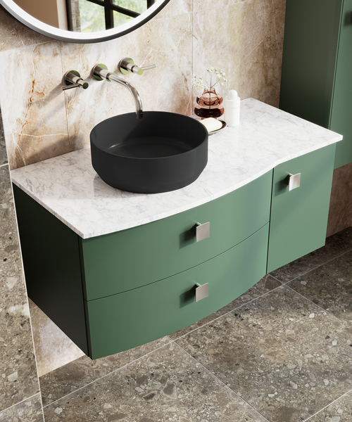 Alternate image of Hudson Reed Sarenna 1012 x 448mm Wall-Hung Cabinet With Worktop