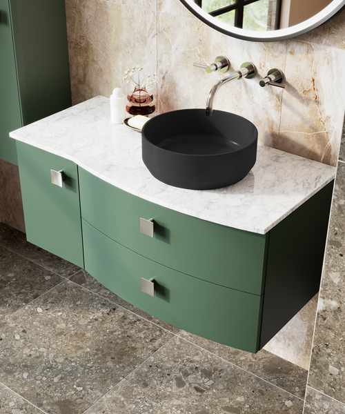 Alternate image of Hudson Reed Sarenna 1012 x 448mm Wall-Hung Cabinet With Worktop