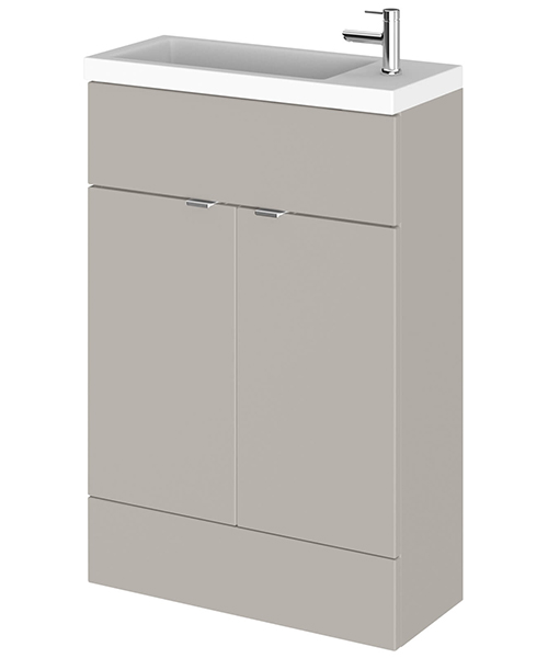 Alternate image of Hudson Reed Fusion 605 x 260mm Floor-Standing Slimline Unit With Basin