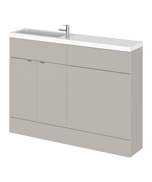 Alternate image of Hudson Reed Fusion 1200mm Compact Furniture Pack - Vanity And WC Unit With Basin