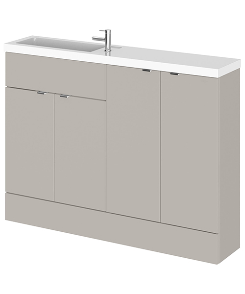 Alternate image of Hudson Reed Fusion 1200mm Compact Furniture Pack - Vanity And 2 Base Unit With Basin