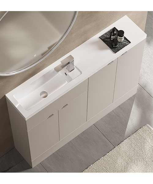 Alternate image of Hudson Reed Fusion 1200mm Compact Furniture Pack - Vanity And 2 Base Unit With Basin
