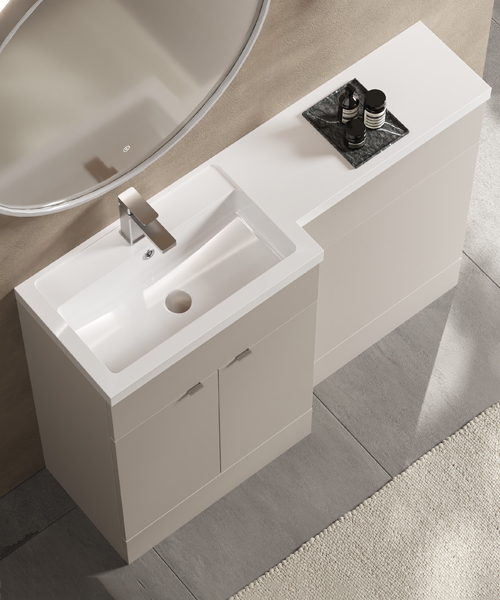 Alternate image of Hudson Reed Fusion 1200mm Full Depth Furniture Pack - Vanity And Wc Unit With Basin