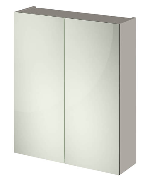 Alternate image of Hudson Reed Fusion 600mm Double Door 50-50 Compact Mirror Cabinet
