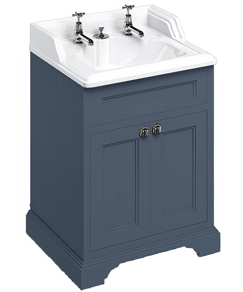 Additional image of Burlington 2-Door Unit And Classic Invisible Overflow Basin - W 650 x H 930mm