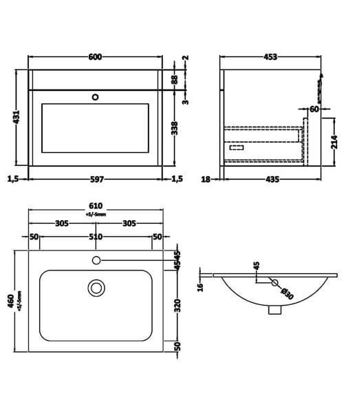 Technical drawing 74072 / CLC194P