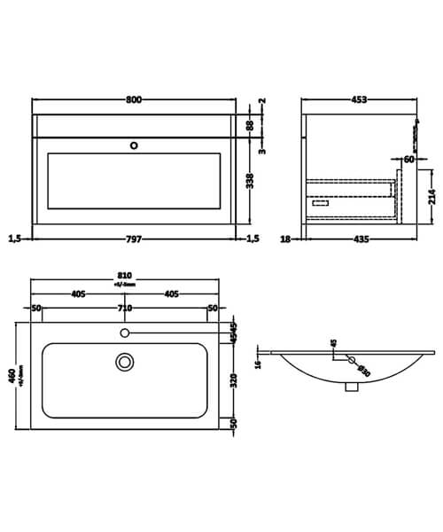Technical drawing 74072 / CLC194P