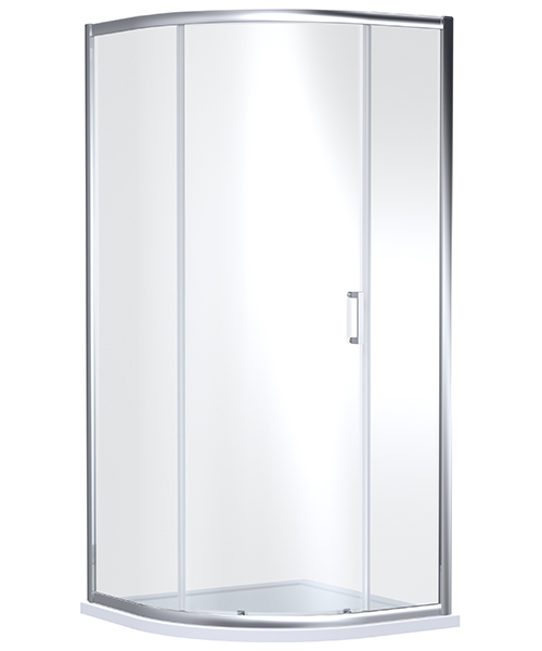 Nuie Rene 900 x 900mm Single Entry Quadrant Shower Enclosure
