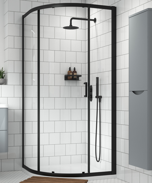 Additional image of Nuie Rene 900 x 900mm Single Entry Quadrant Shower Enclosure