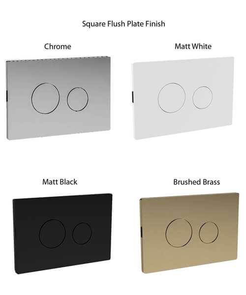 Additional image of Hudson Reed Pneumatic Universal Access Dual Flush Concealed Cistern And Flush Plate