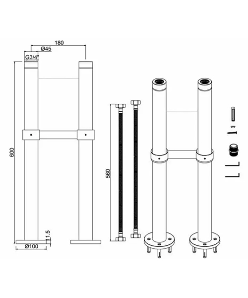 Technical drawing 71730 / W7