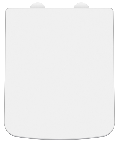 Additional image of Nuie Standard Square Top Fix Soft Close Toilet Seat And Cover White