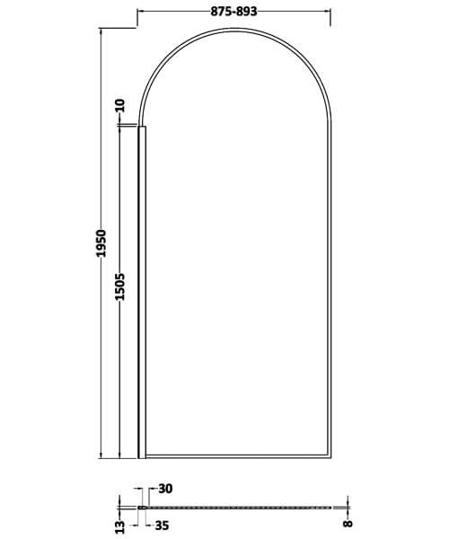 Technical drawing 74077 / WRSRBP80