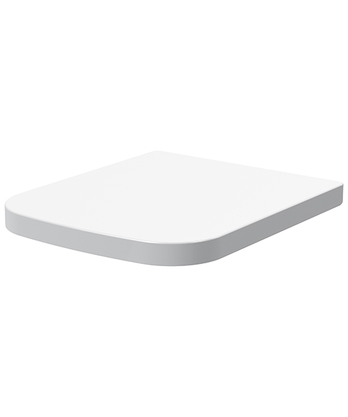 Nuie Square 362 x 450mm Wrapover Top Fix Soft Close Toilet Seat White