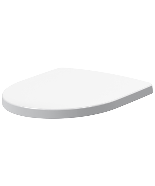 Nuie Round 361mm Wrapover Top Fix Soft Close Toilet Seat White