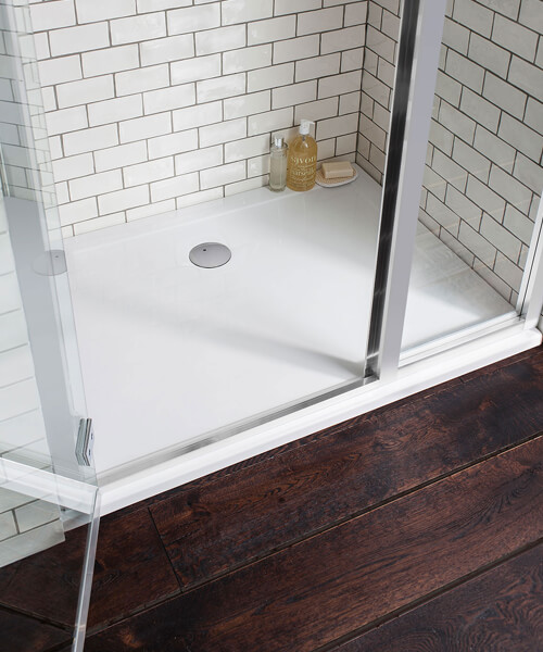 Crosswater White Rectangular 35mm Acrylic Shower Tray